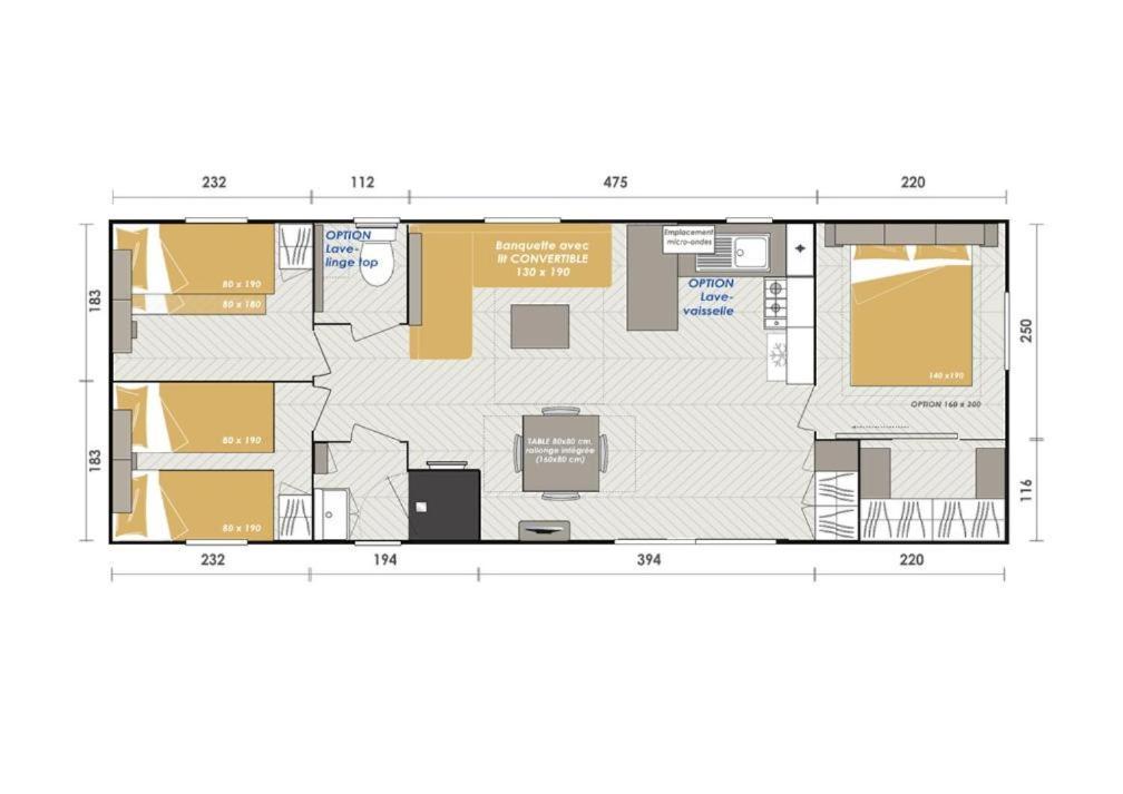 Mobil Home Rainbow, Camping Les Dunes De Contis Saint-Julien-en-Born Δωμάτιο φωτογραφία